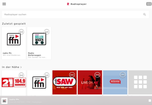 05. Voilà. Sie können Ihren Lieblings-Radiosender hören.